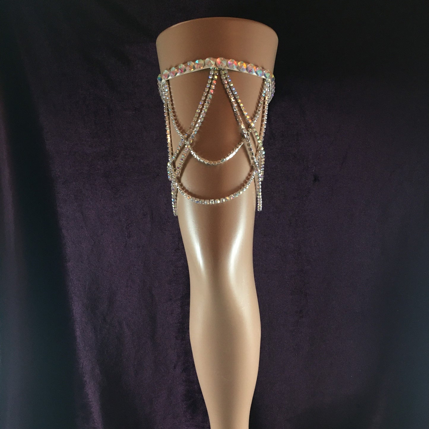 Crystal Rhinestone Leg Garter - Bianka