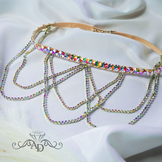 Crystal Rhinestone Leg Garter - Bianka