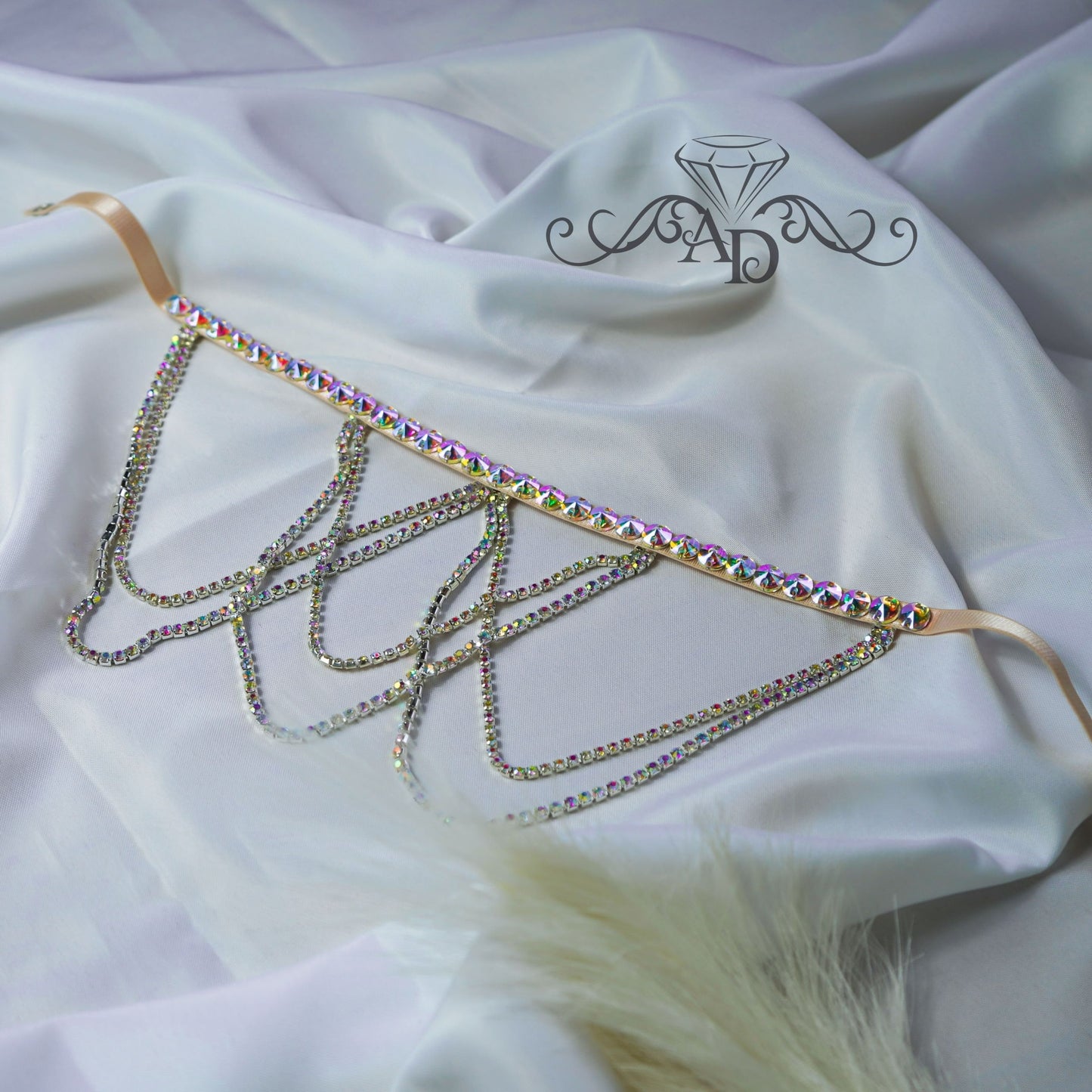 Crystal Rhinestone Leg Garter - Bianka