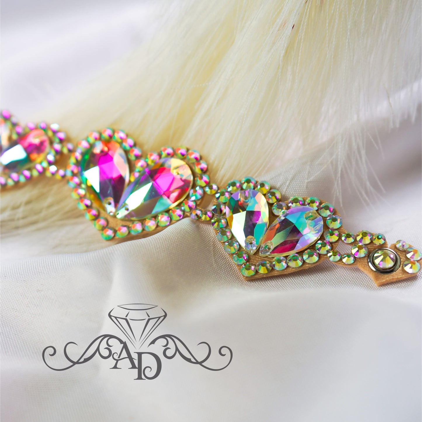 Rhinestone Dance Bracelet - One Love