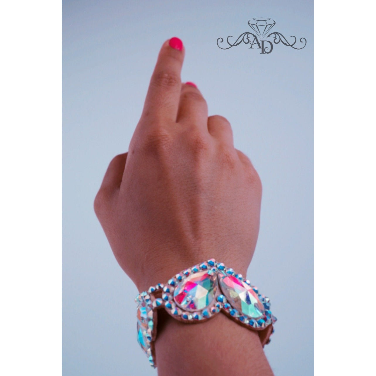 Rhinestone Dance Bracelet - One Love