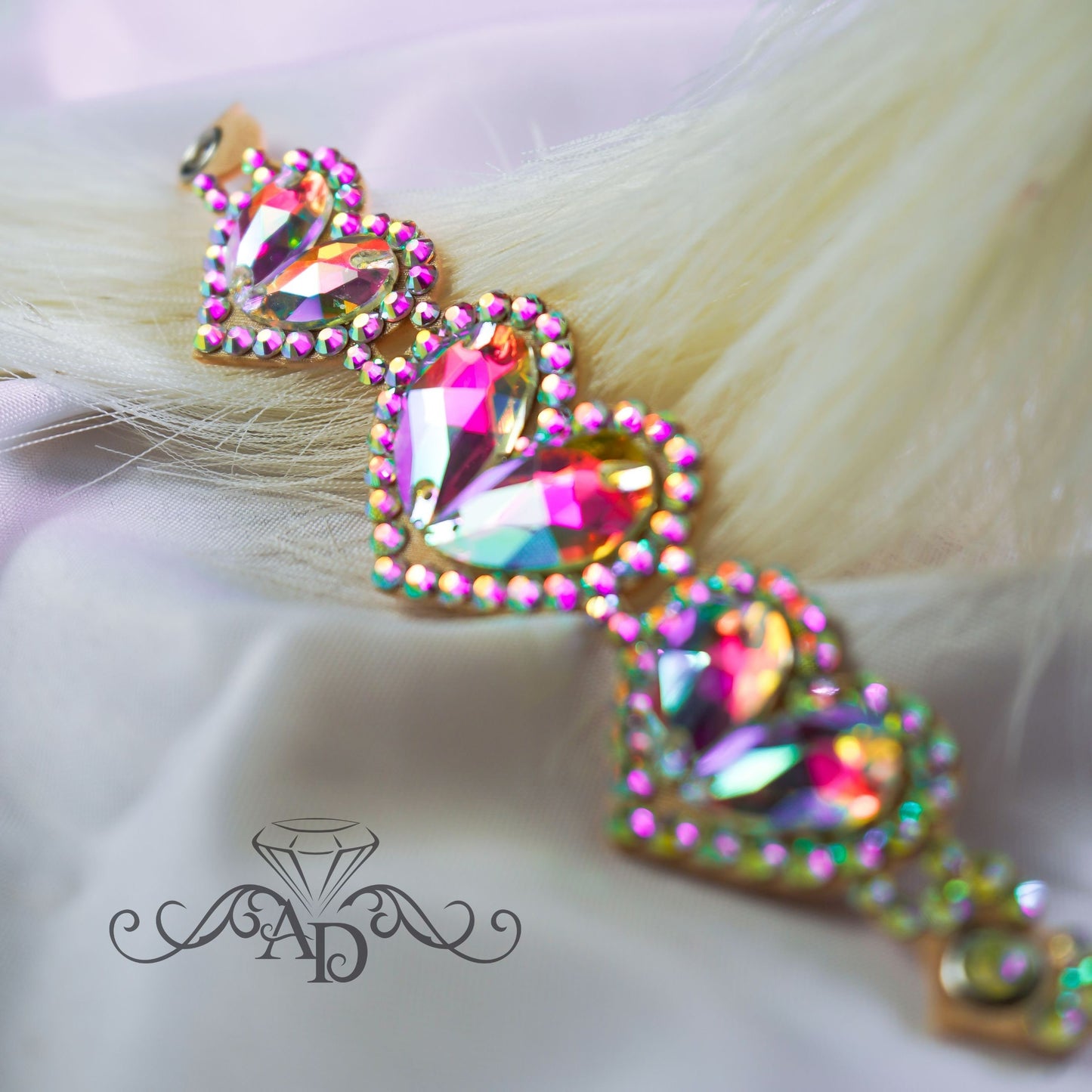Rhinestone Dance Bracelet - One Love
