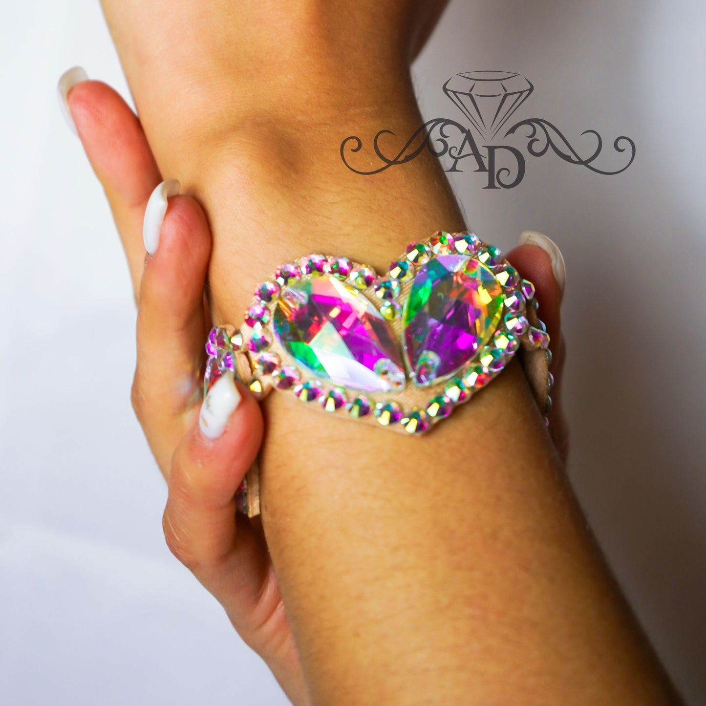 Rhinestone Dance Bracelet - One Love