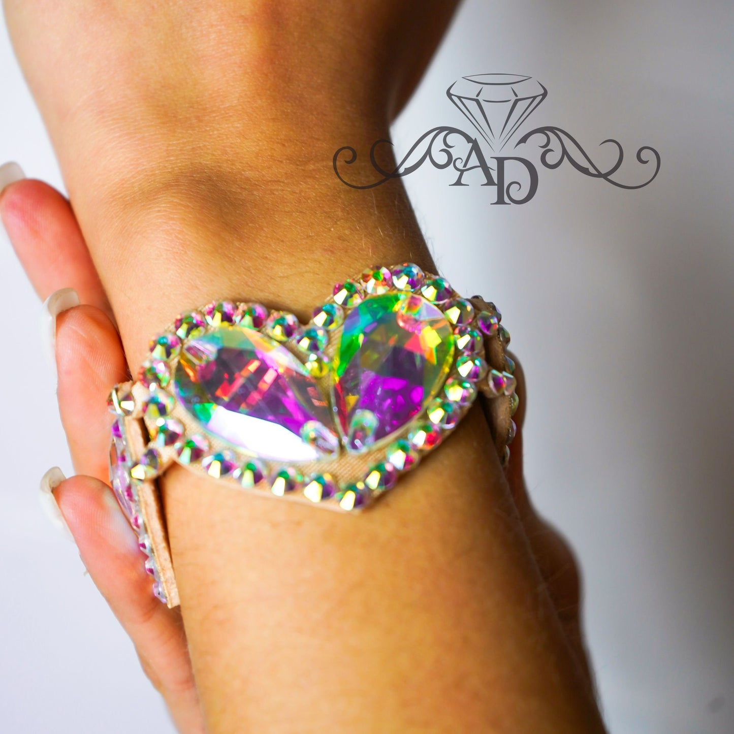 Rhinestone Dance Bracelet - One Love