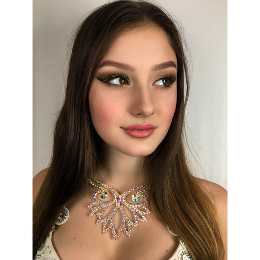 Glamorous Rhinestone Collar for Shows - Lotos