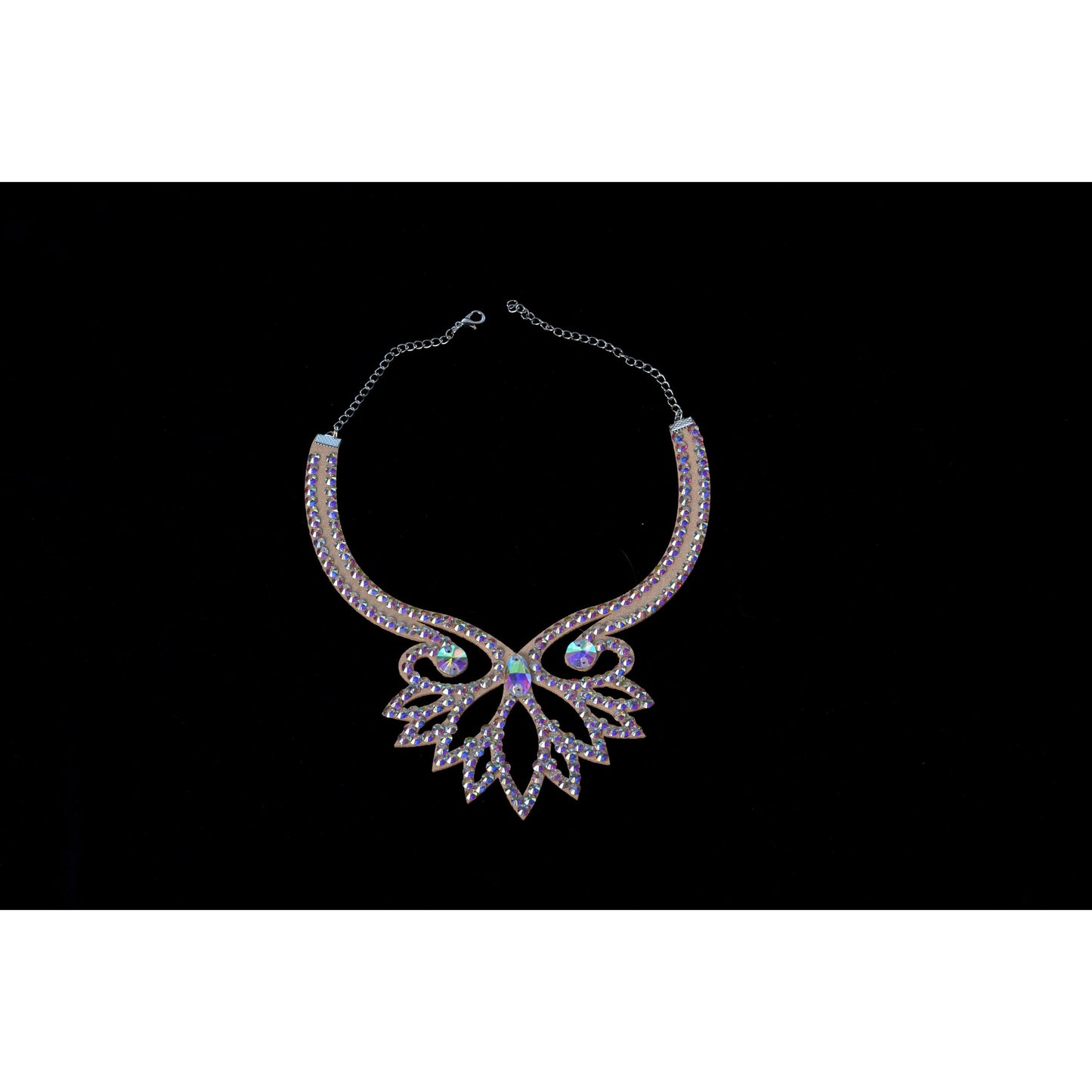 Glamorous Rhinestone Collar for Shows - Lotos