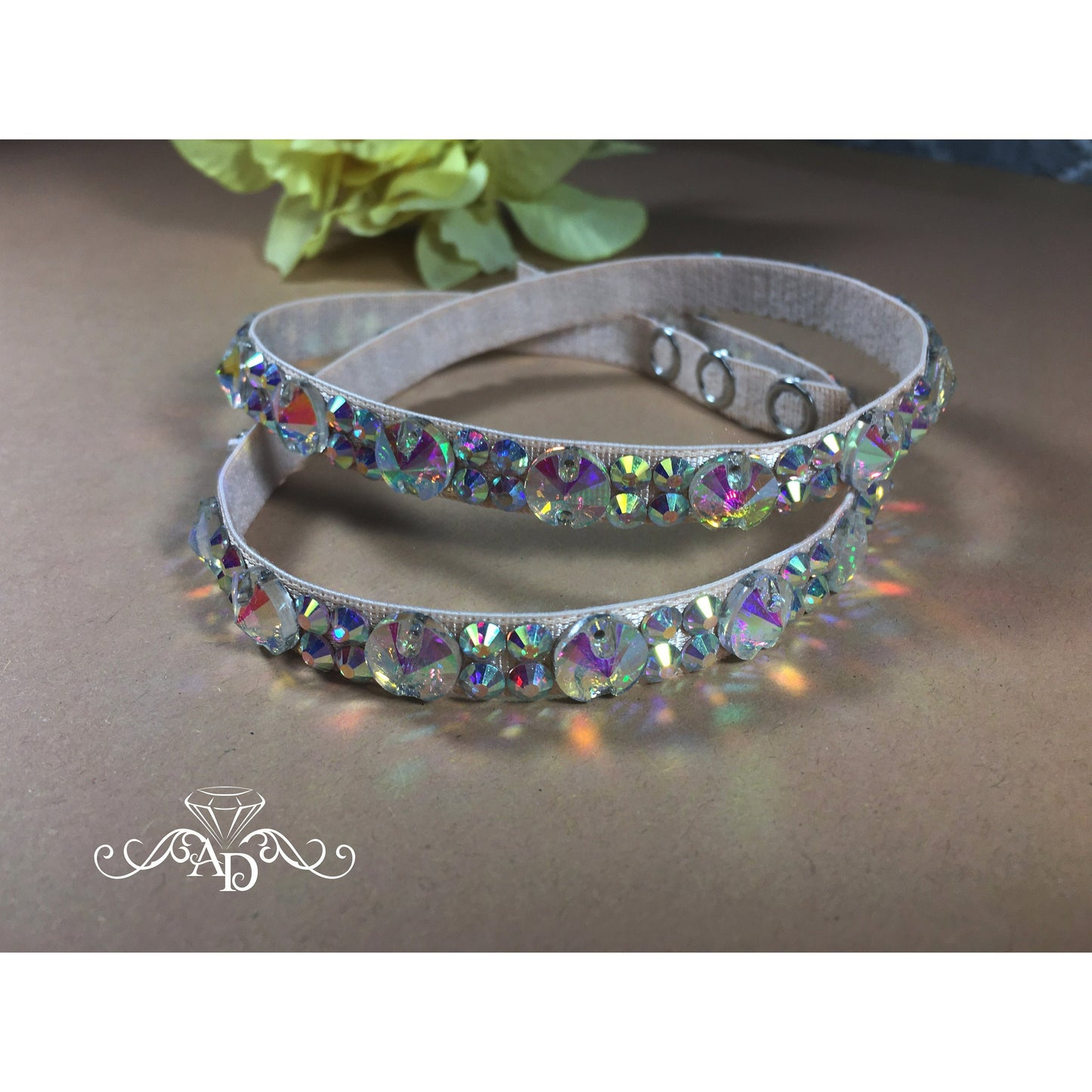 Waist Belt with Crystals Stones