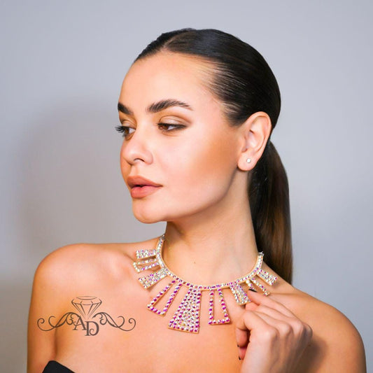 Elegant Rhinestone Collar - Oiti