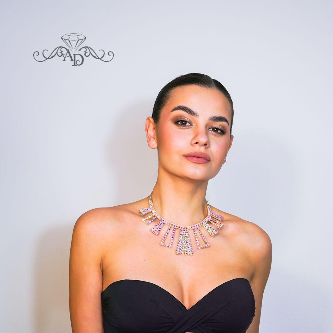 Elegant Rhinestone Collar - Oiti