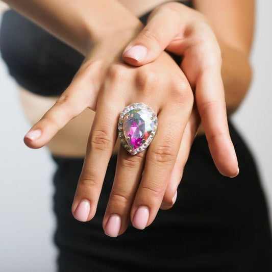 Statement Crystal Ring for Dance