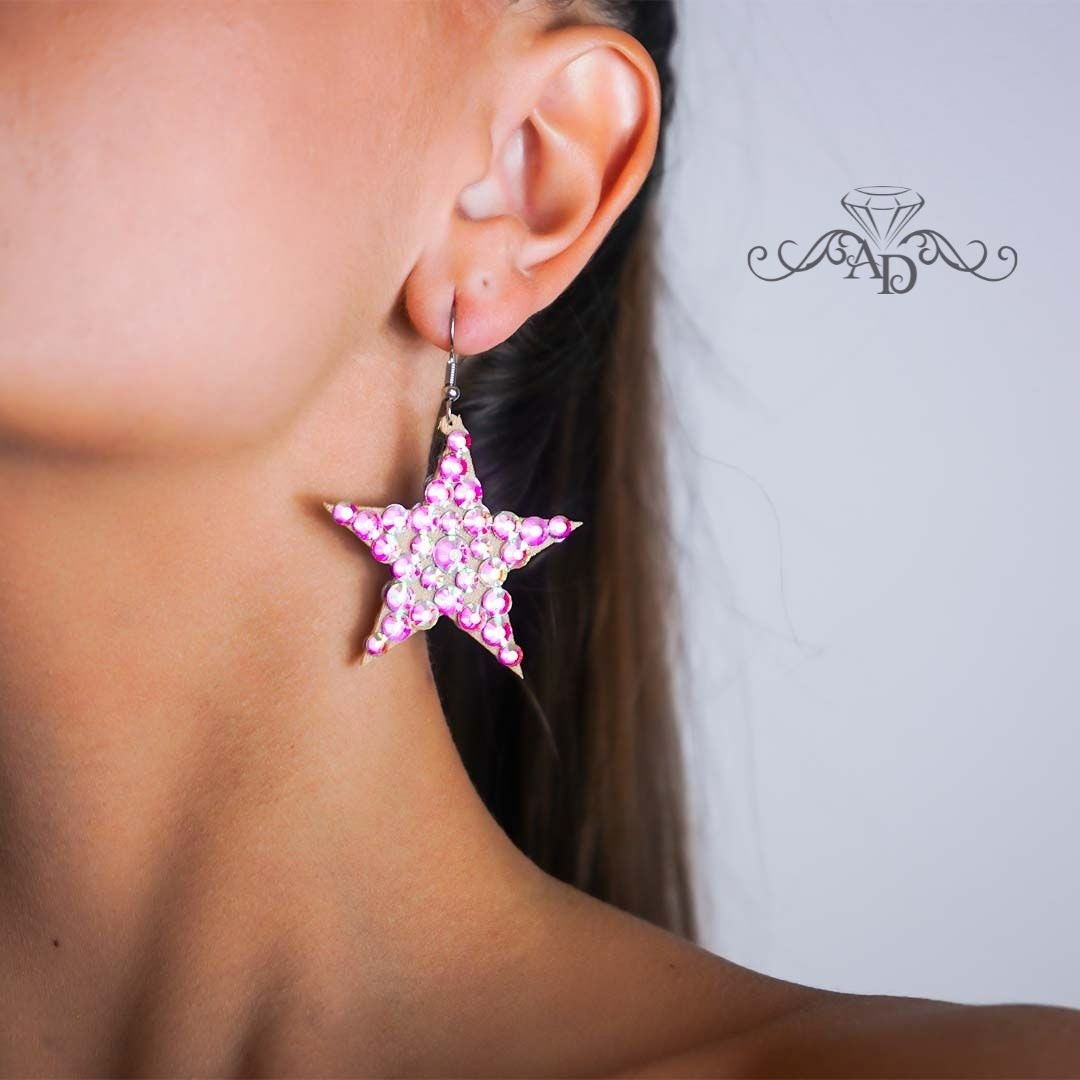 Stars Crystal Earrings - Little Stars