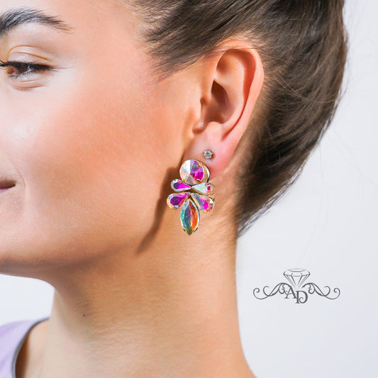 Ballroom stud earrings