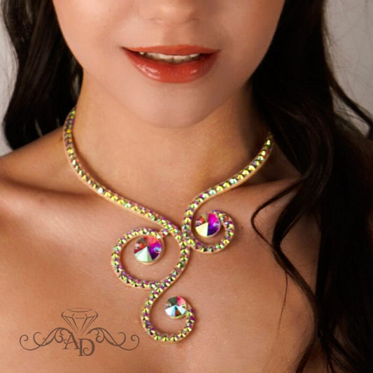 Crystal Necklace for Dance Costumes - Marika