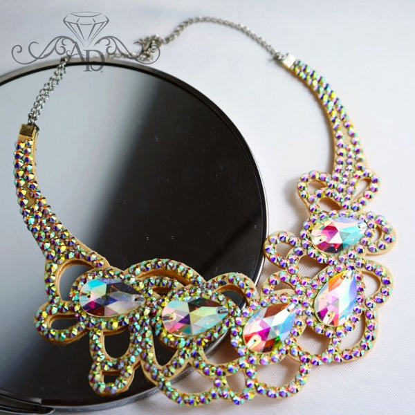 Rhinestone Necklace for Performers - Diana