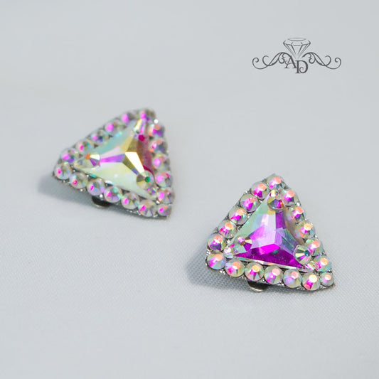 Latin dance clip on earrings