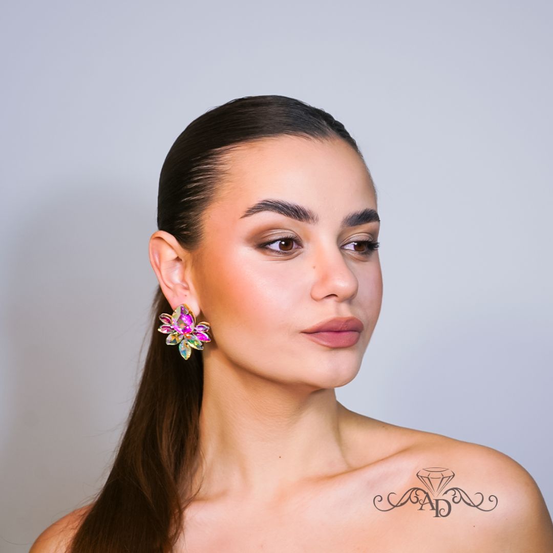 Latin dance stud earrings