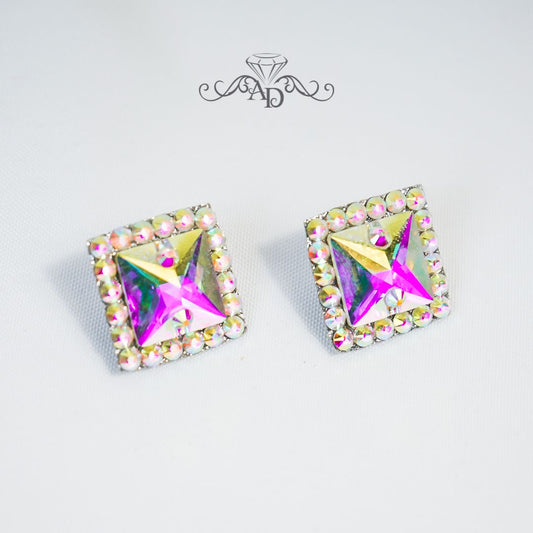 Crystal stud earrings