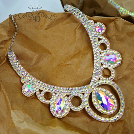 Fashion Show Rhinestone Necklace - Nicole