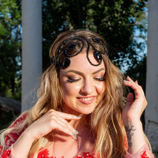 Handcrafted Wire Crown for Stage Shows - Penelope Black