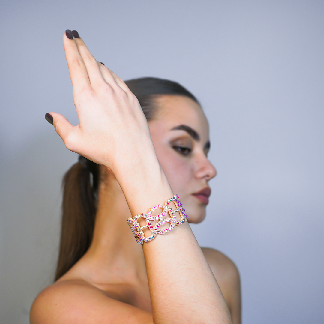 Rhinestone Wrist Cuff - Adrianna