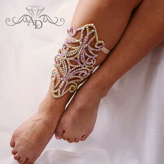 Elegant Rhinestone Leg Jewelry - Jodie