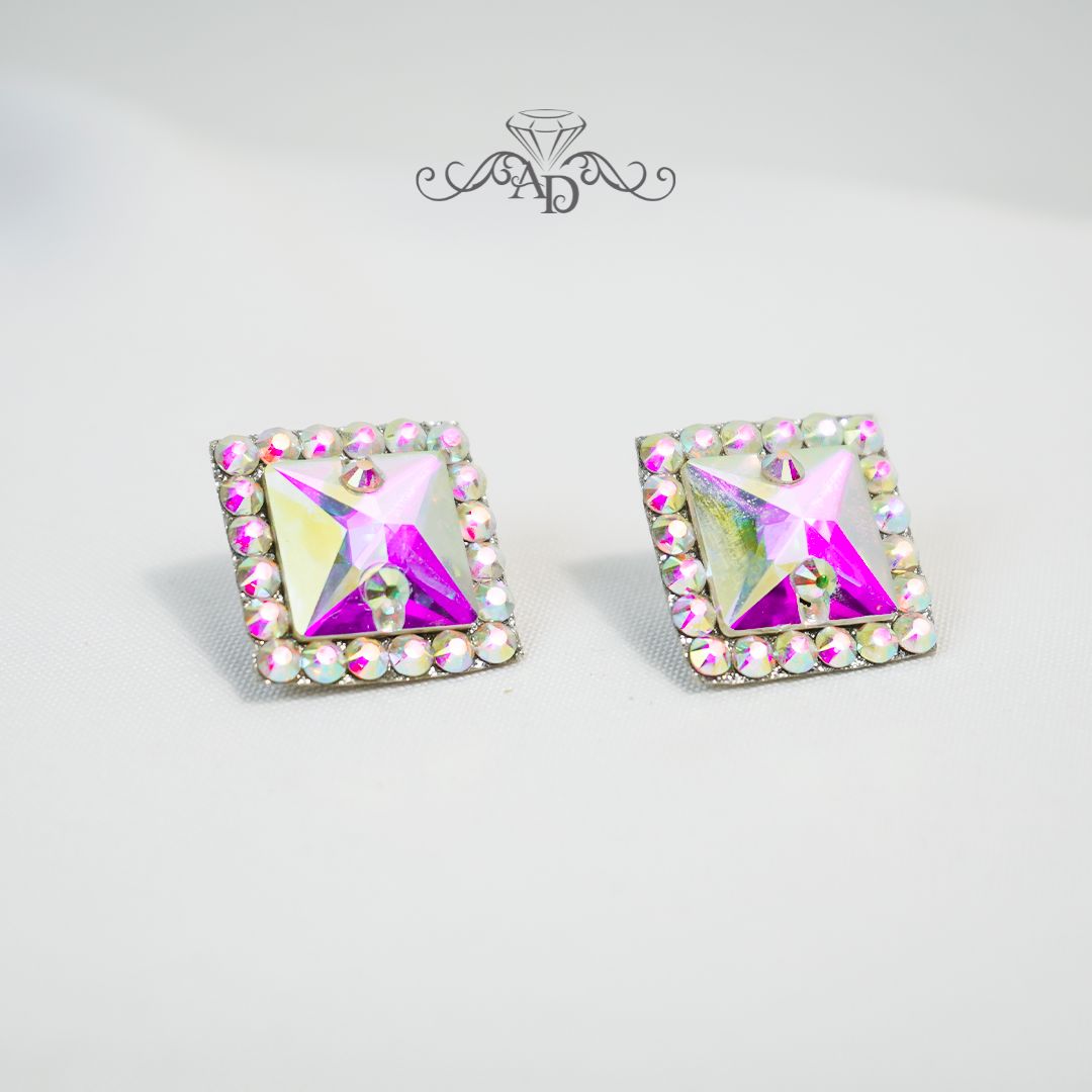 Crystal stud earrings