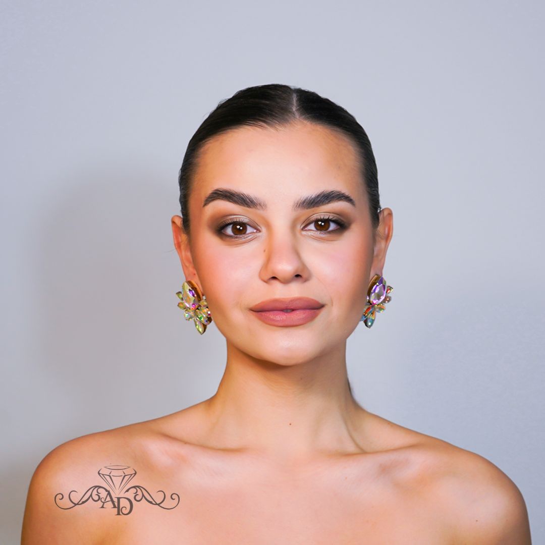 Latin dance stud earrings