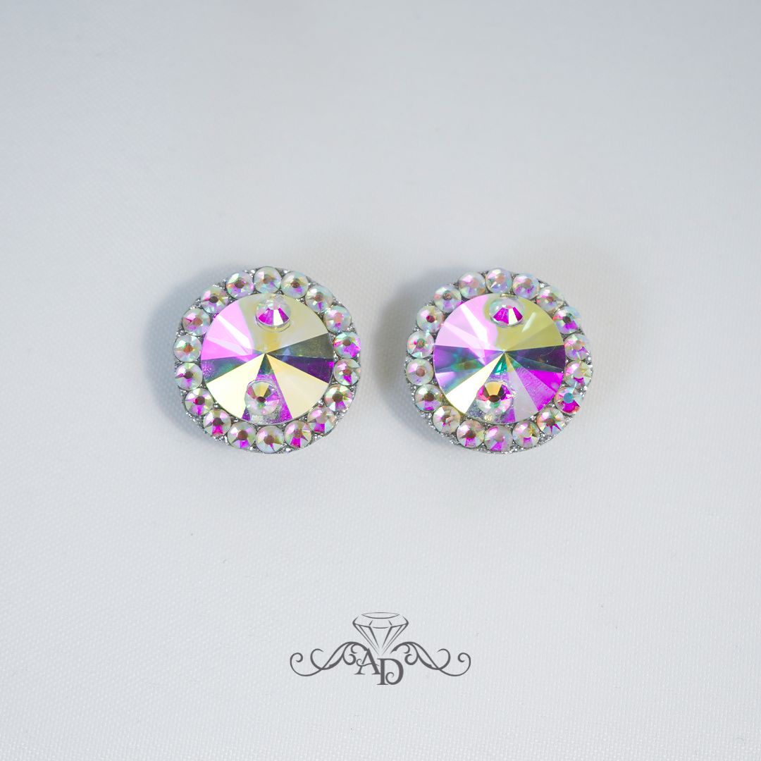 Ballroom stud earrings