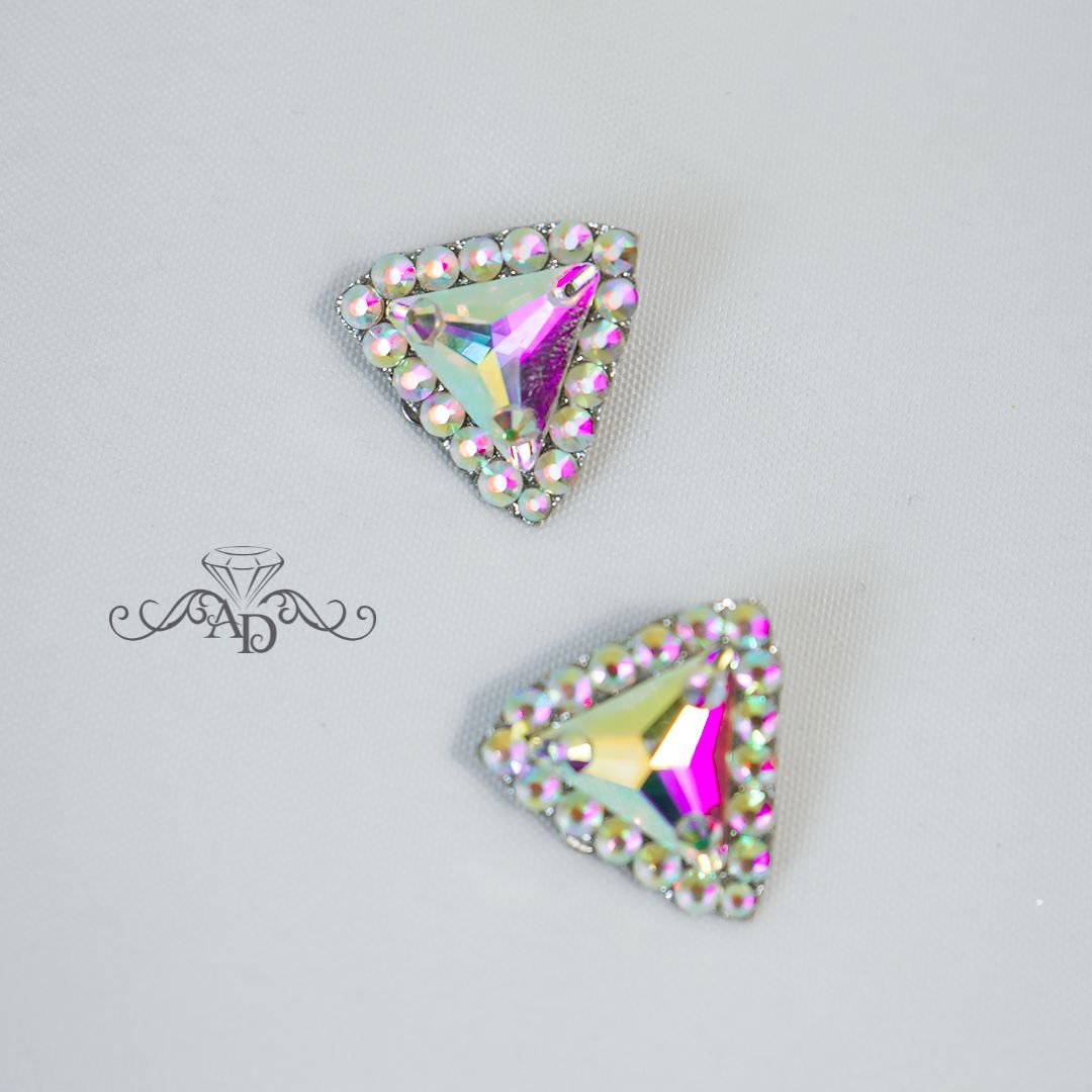 Latin dance clip on earrings