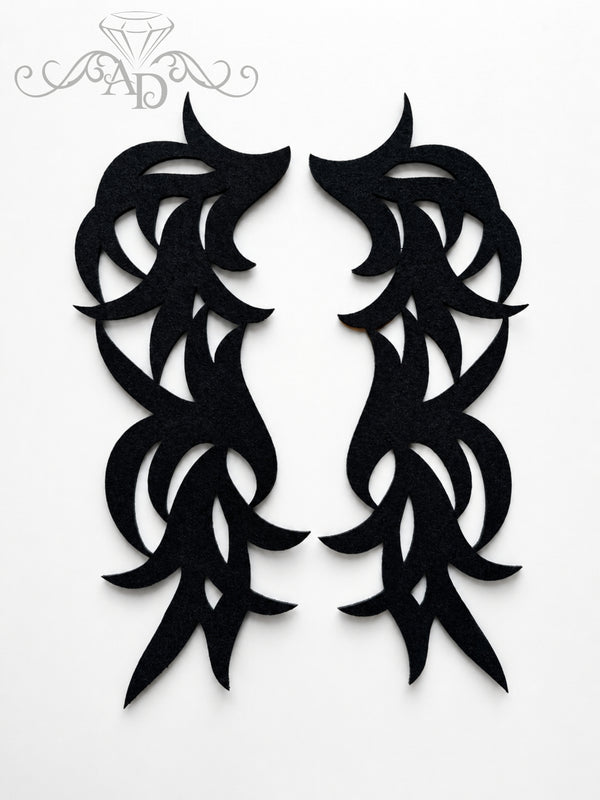 Set of 6 Felt Appliques - Dance Costume Elements
