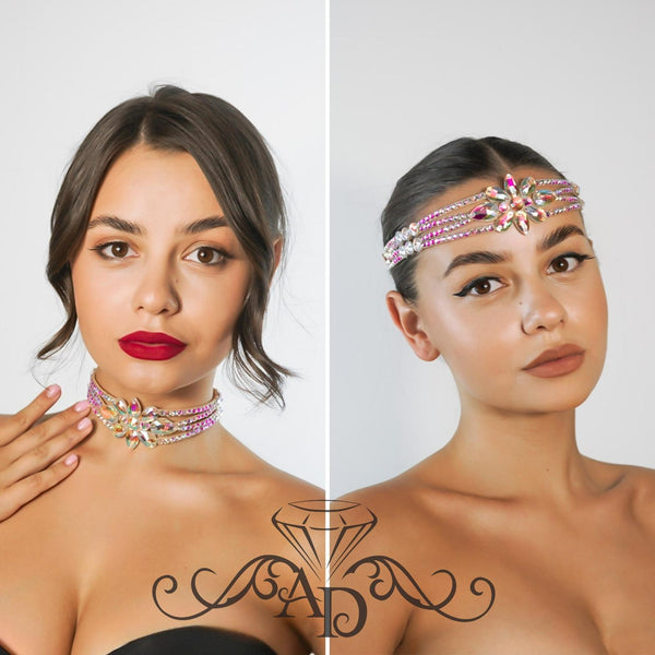 Rhinestone Choker for Dancers - Raelynn