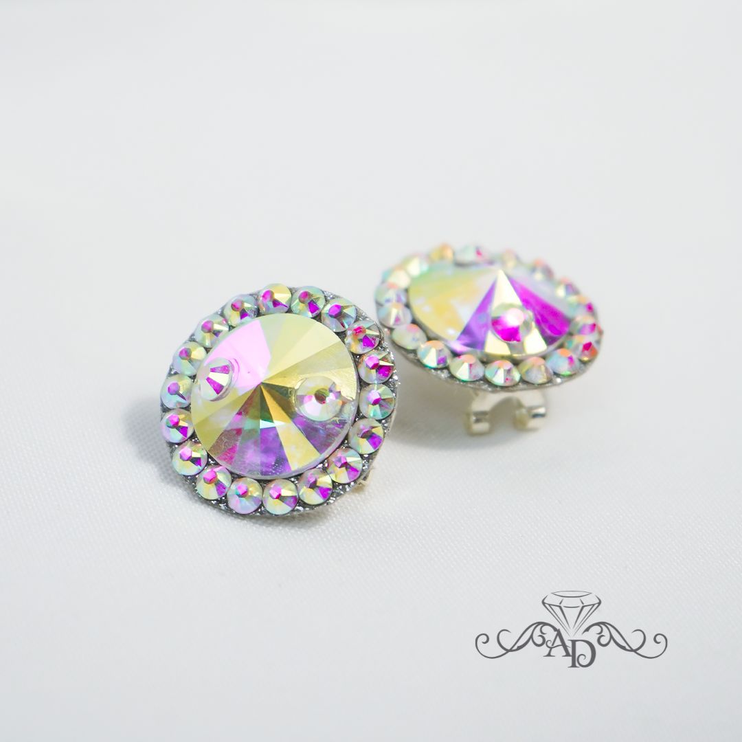 Ballroom stud earrings