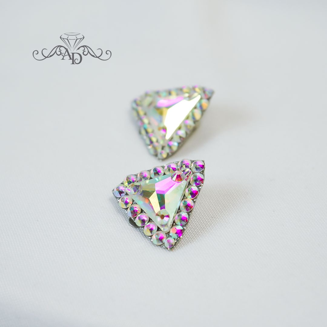 Latin dance clip on earrings