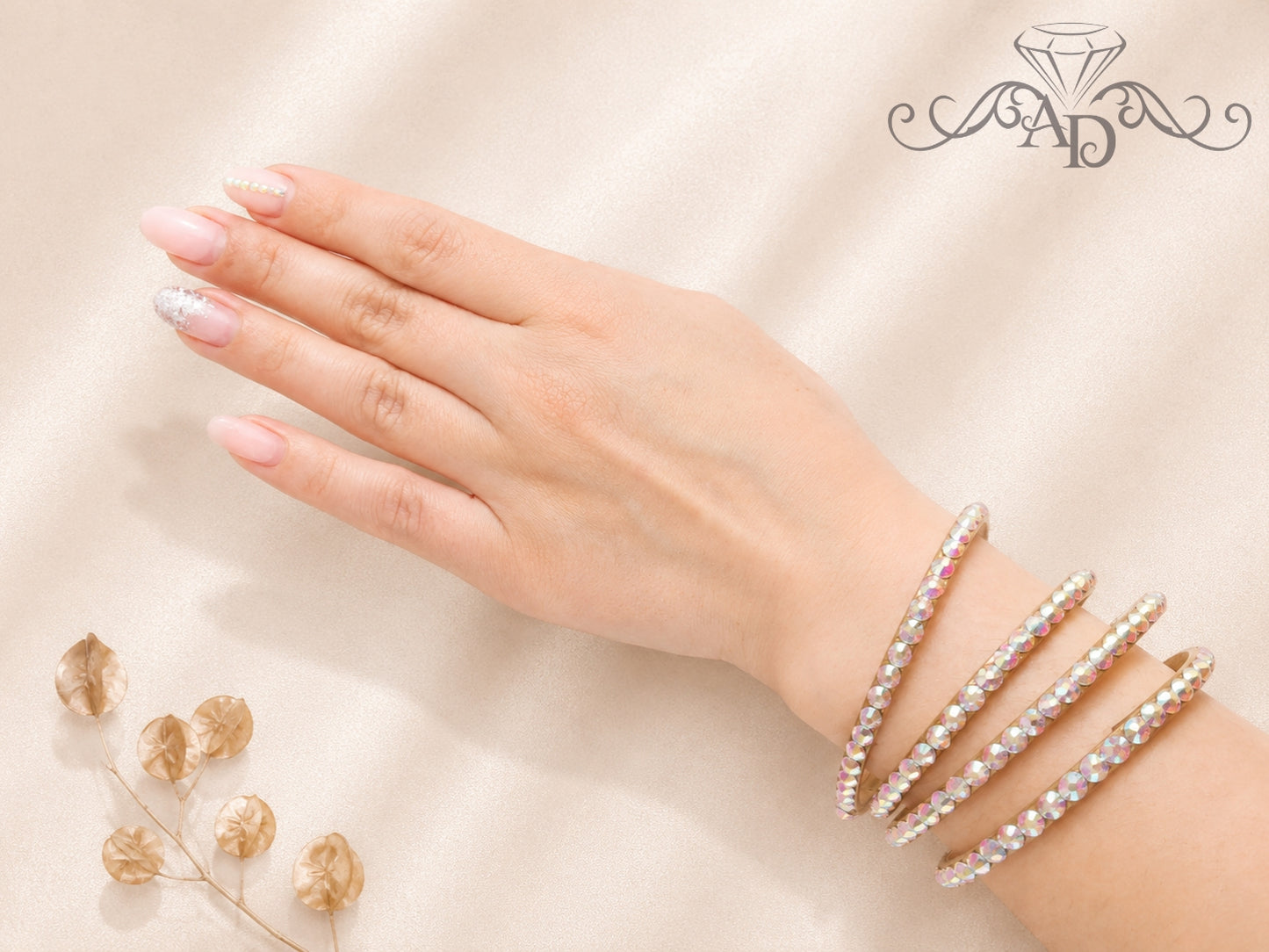 Rhinestone Wrist Cuff for Dancers