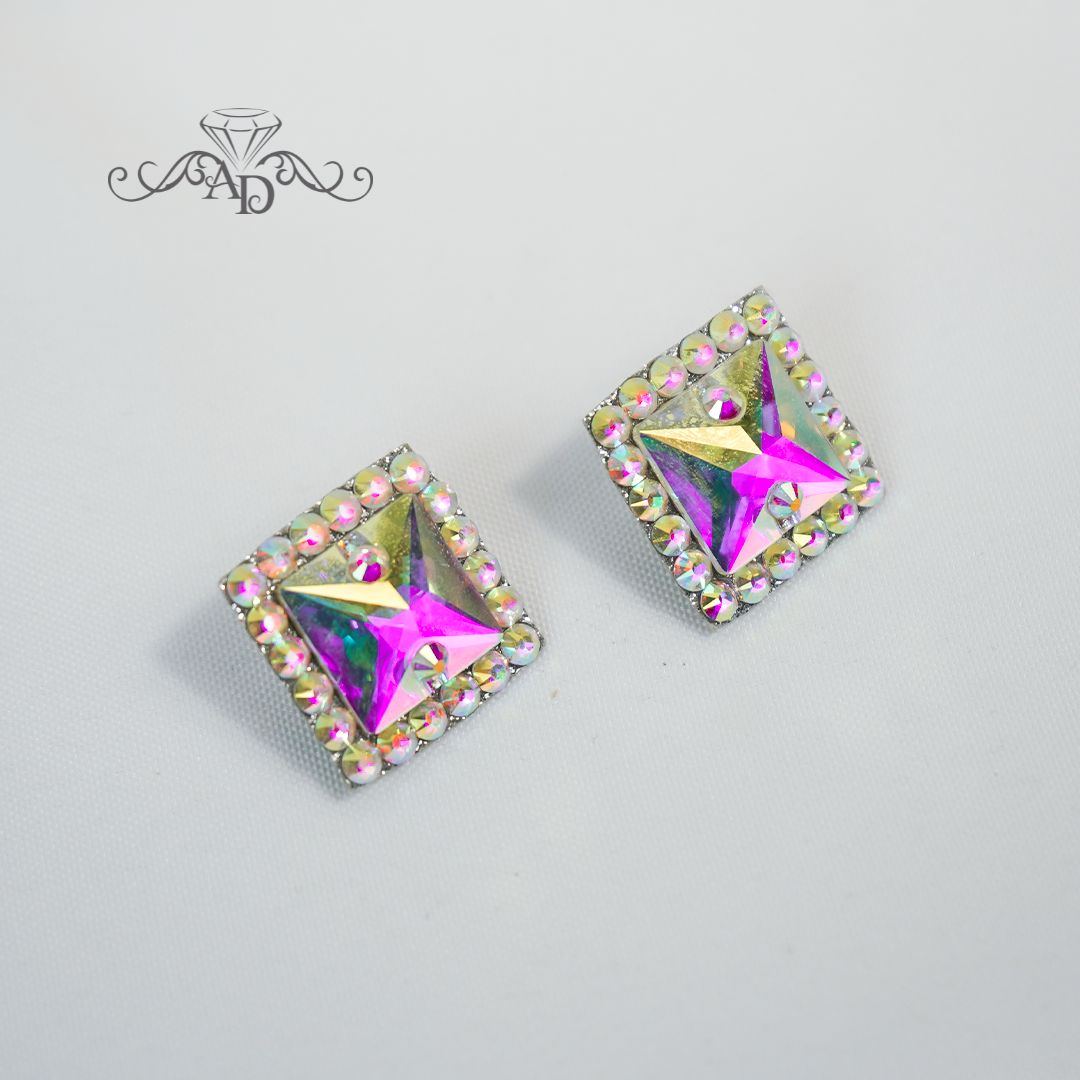 Crystal stud earrings