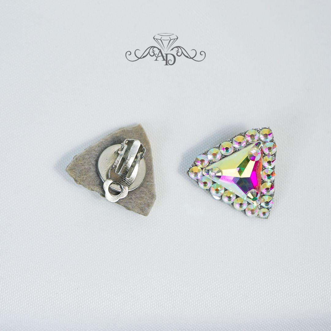 Latin dance clip on earrings