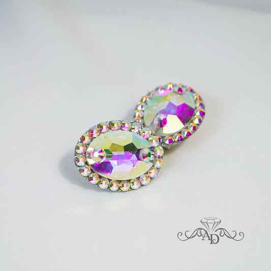 Ballroom dance clip on earrings