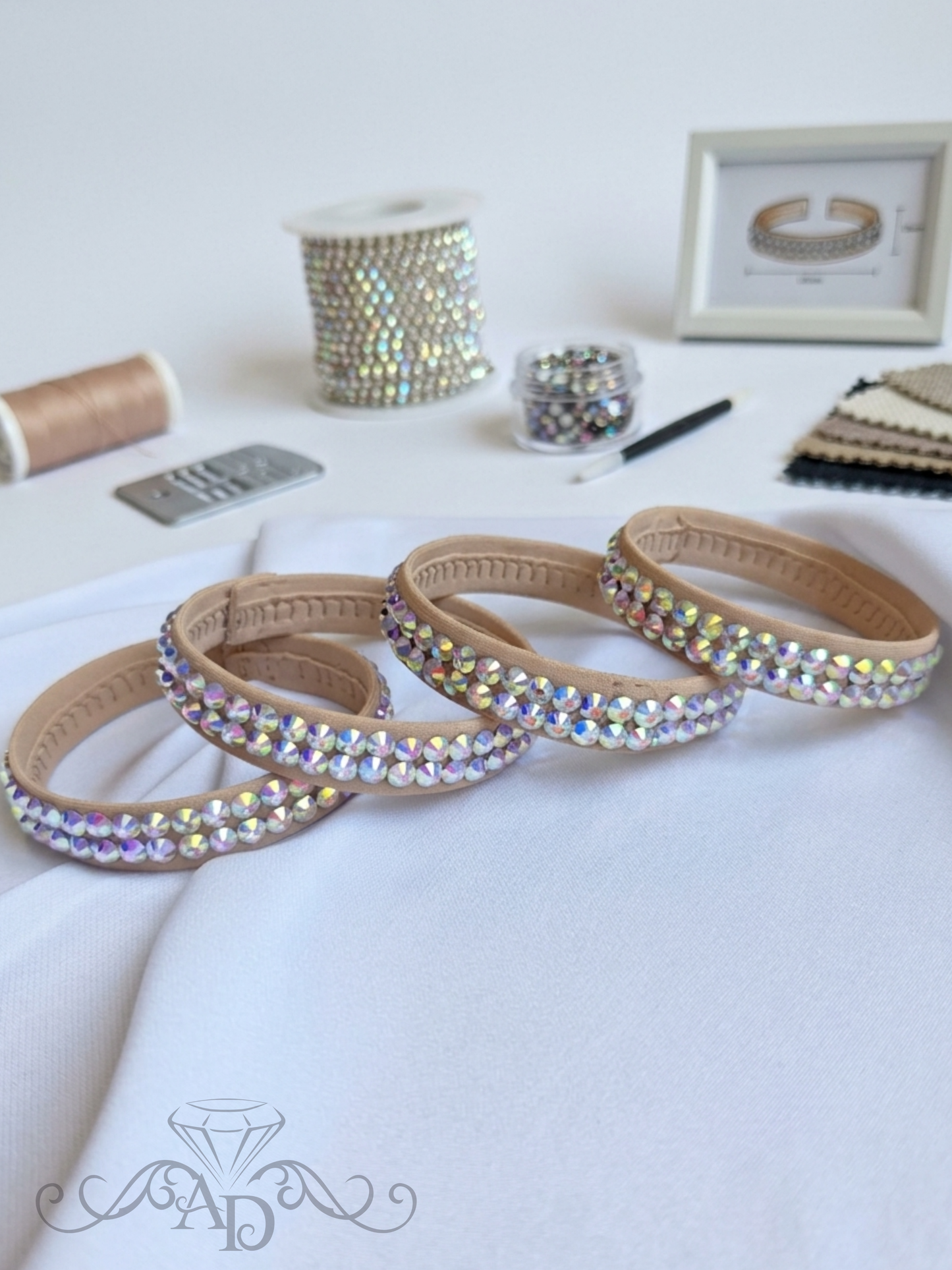 Rhinestone Bangle Bracelet