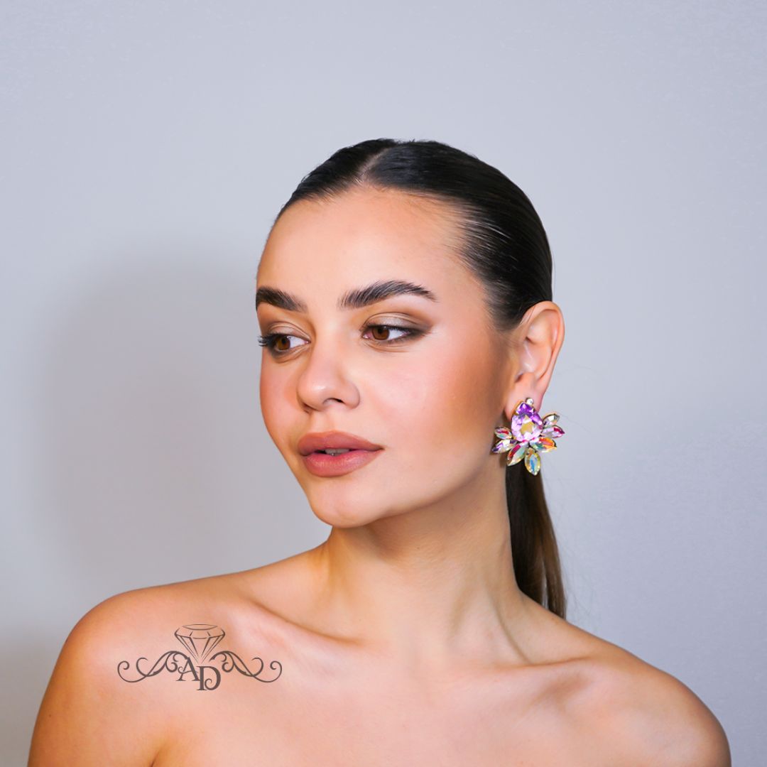 Latin dance stud earrings