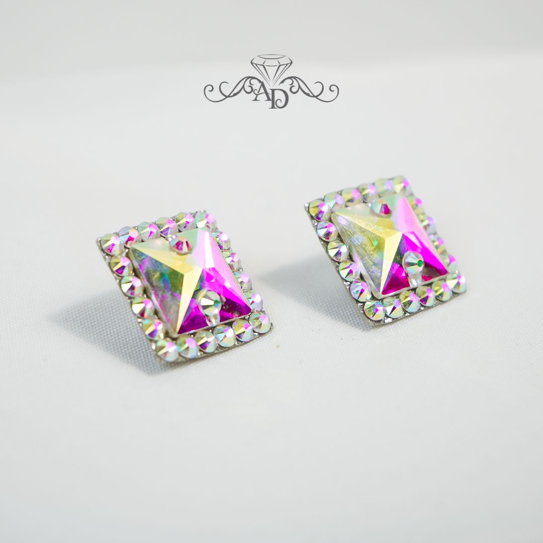 Crystal stud earrings