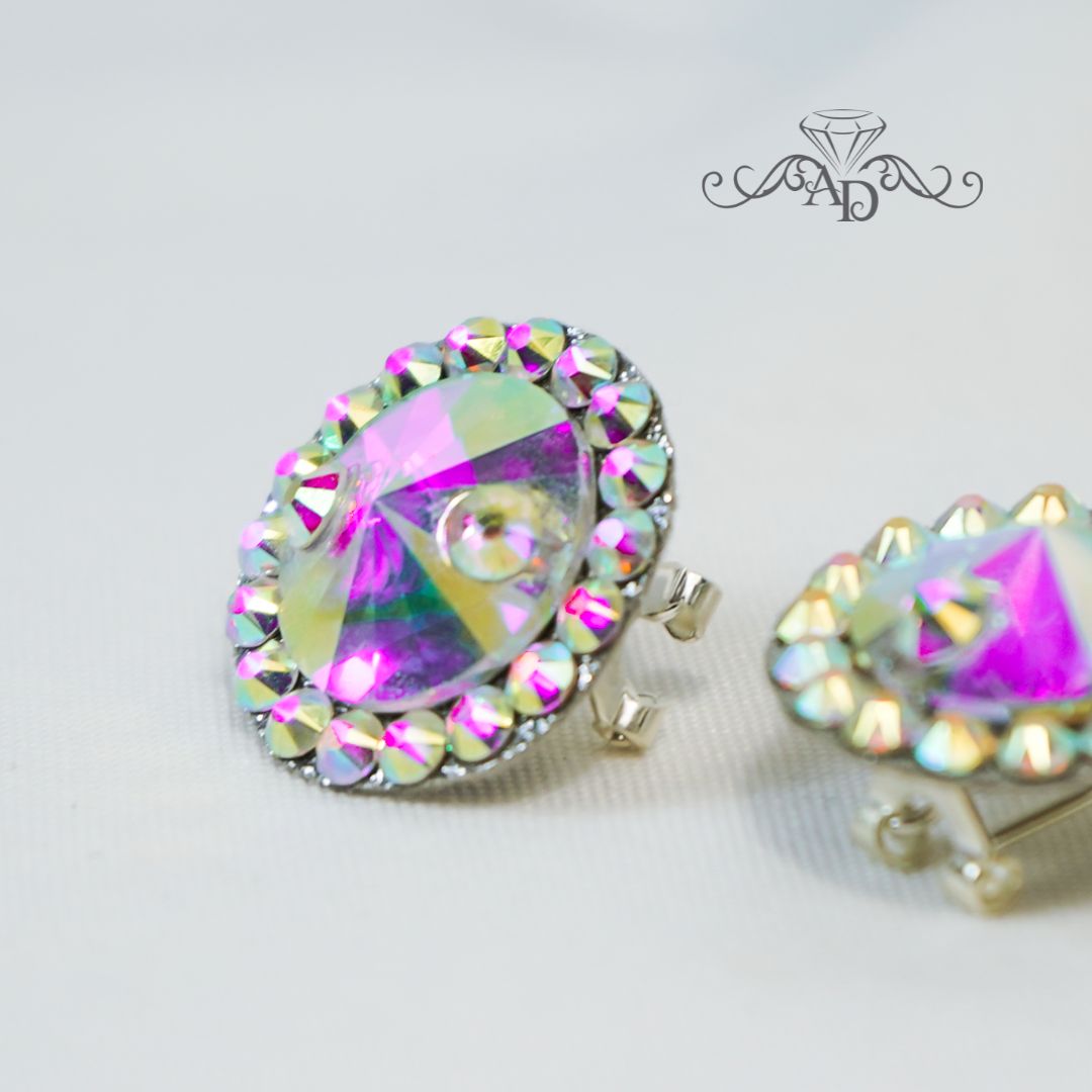 Ballroom stud earrings