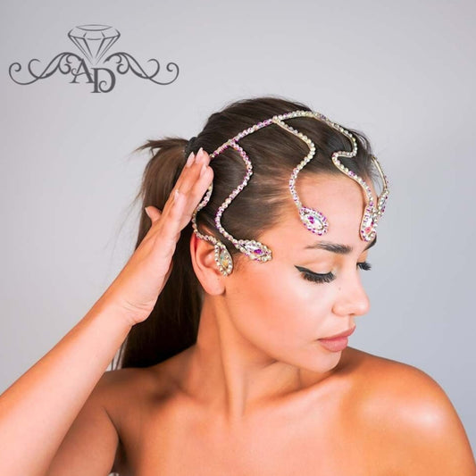 Minimalist Wire Tiara for Dance & Parties - Medusa