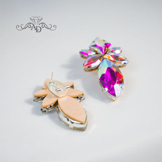 Latin dance clip on earrings