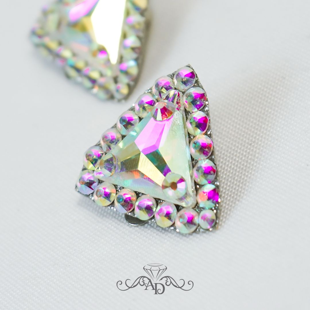 Latin dance clip on earrings
