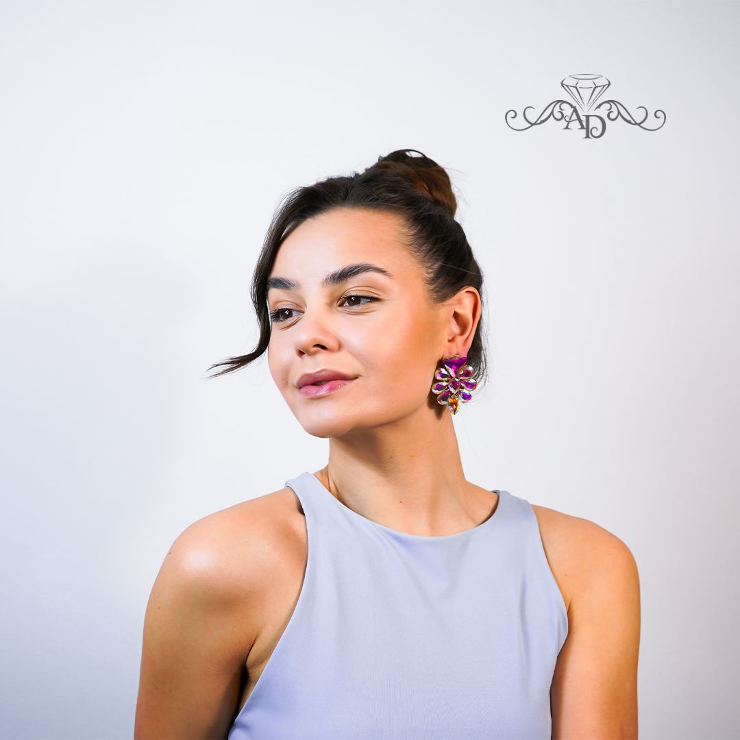 Show dance stud earrings