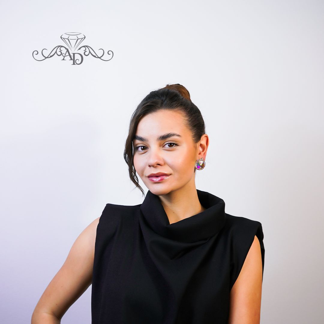 Ballroom stud earrings