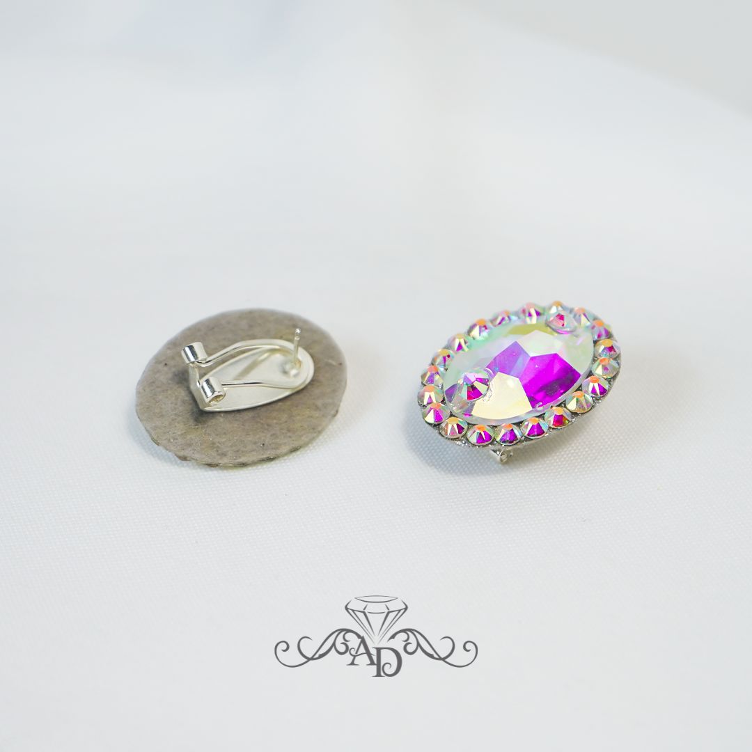 Ballroom dance clip on earrings
