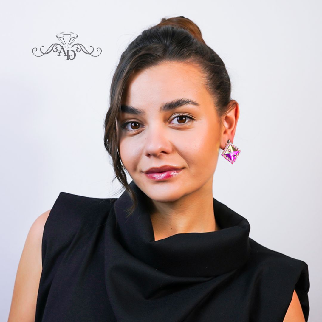 Crystal stud earrings