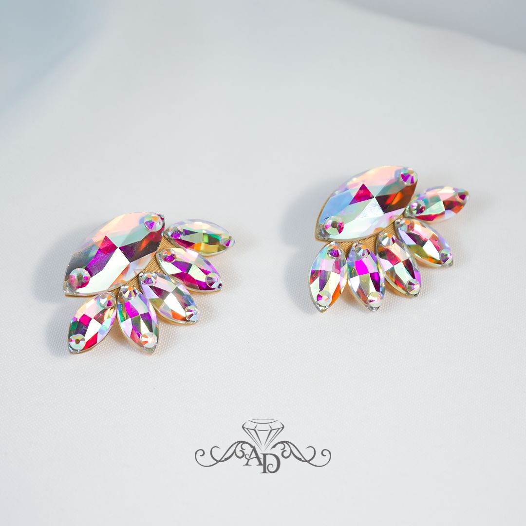 Show dance clip on earrings
