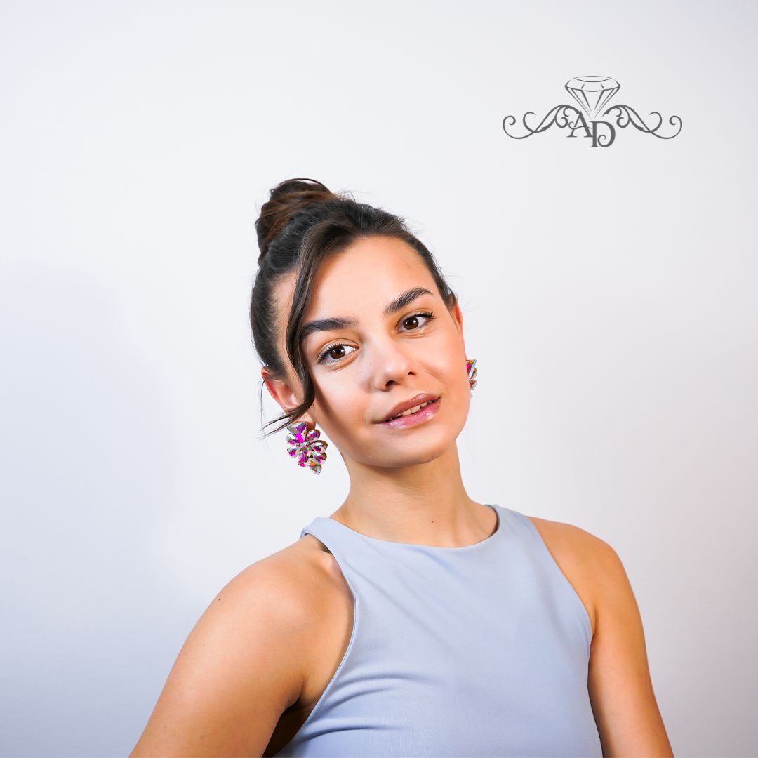 Show dance stud earrings